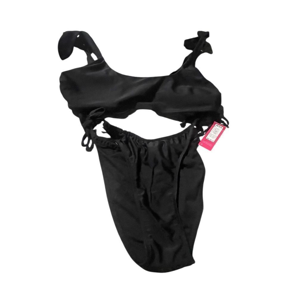 Xhilaration Black Bikini Top size large new with tags see pics